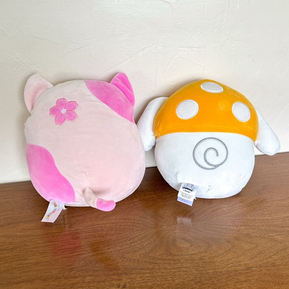 Squishmallows Hot Topic Sanrio Plush 8" Cinnamoroll Mushroom Roseanne Sakura Cat - Picture 3 of 12